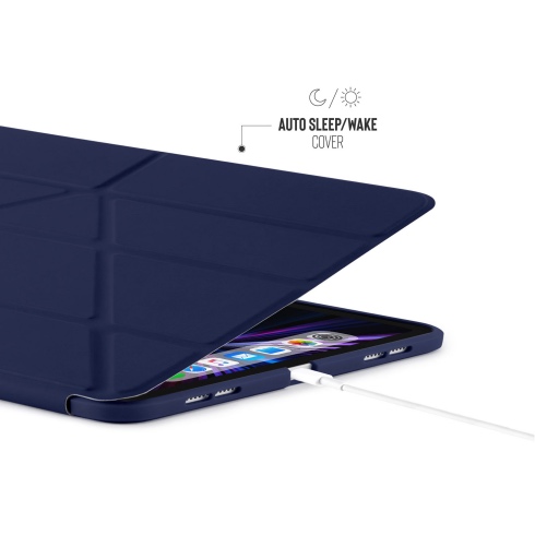Pipetto pouzdro Origami TPU Case pro iPad Pro 11" 2022 - 2021 - Dark Blue