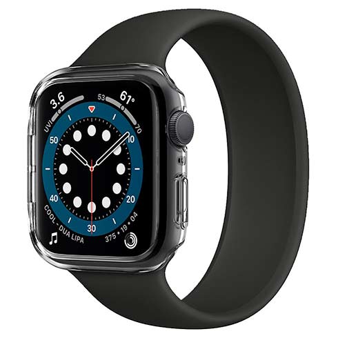 Spigen kryt Thin Fit pre Apple Watch 4/5/6/SE/SE 2 44mm - Crystal Clear