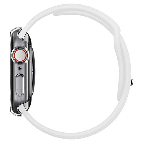 Spigen kryt Thin Fit pre Apple Watch 4/5/6/SE/SE 2 44mm - Crystal Clear