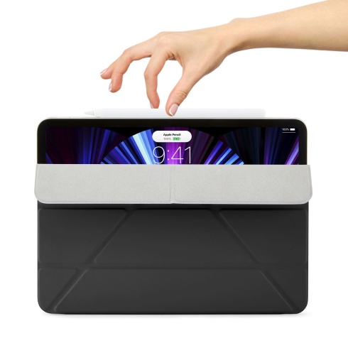 Pipetto pouzdro Origami Folio Case pro iPad Pro 12.9" 2022 - 2021 - Black