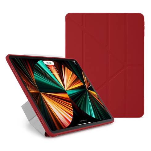 Pipetto pouzdro Origami TPU Case pro iPad Pro 12.9" 2022/2021/2020 - Red