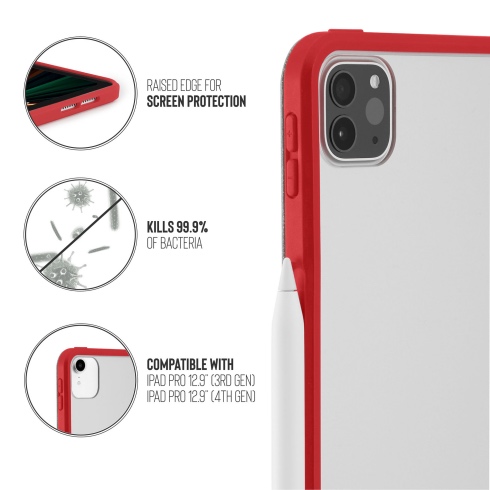 Pipetto pouzdro Origami TPU Case pro iPad Pro 12.9" 2022/2021/2020 - Red