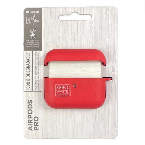 Wilma puzdro Zero Waste pre Apple Airpods Pro - Red