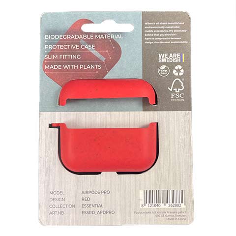 Wilma puzdro Zero Waste pre Apple Airpods Pro - Red