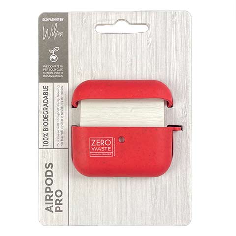Wilma puzdro Zero Waste pre Apple Airpods Pro - Red