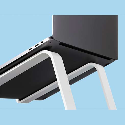TwelveSouth stojan Curve SE pre MacBook - White Aluminium