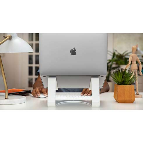 TwelveSouth stojan Curve SE pre MacBook - White Aluminium