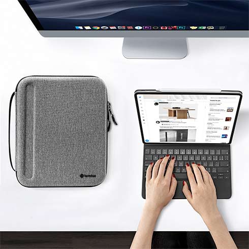 TomToc puzdro Smart A06 PadFolio Eva Case pre iPad Pro 12.9"/Pro, Air 13" - Gray