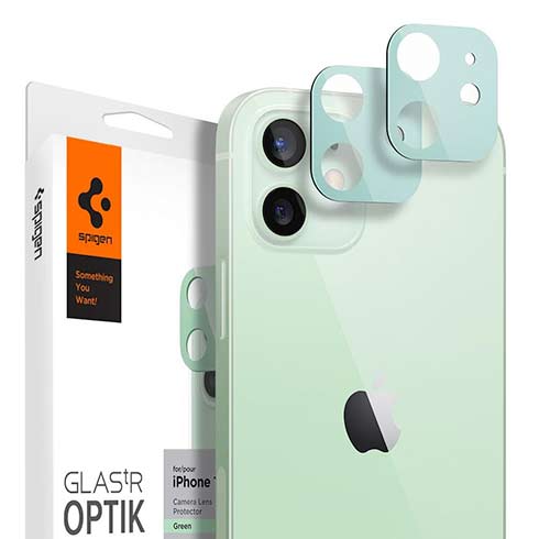 Spigen Optik Lens Protector pre iPhone 12 - Green
