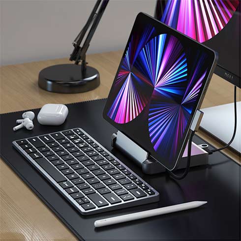 Satechi stojan Stand & Hub pre iPad Pro - Space Grey Aluminium