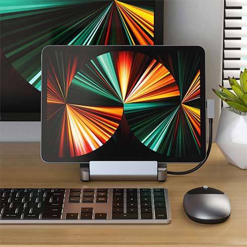 Satechi stojan Stand & Hub pre iPad Pro - Space Grey Aluminium
