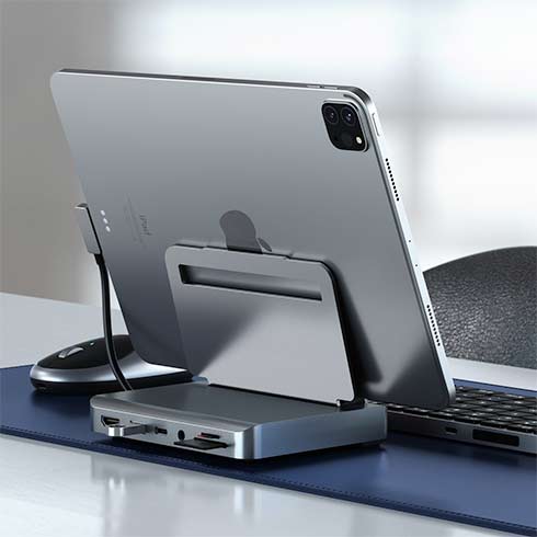 Satechi stojan Stand & Hub pre iPad Pro - Space Grey Aluminium