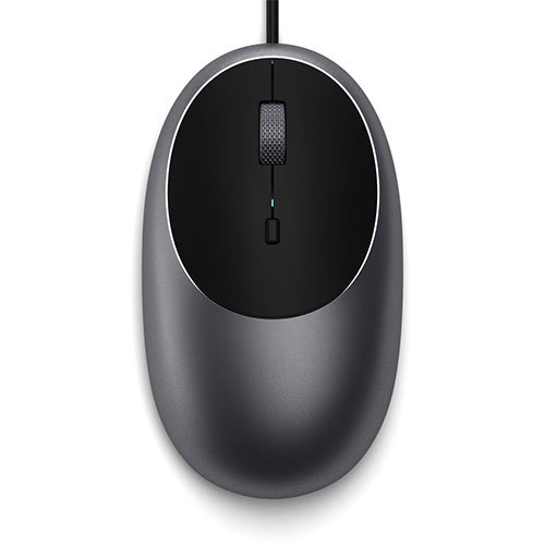 Satechi myš C1 USB-C Wired Mouse - Space Gray