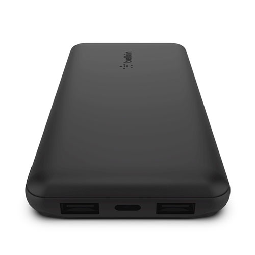 Belkin Boost Charge 3-Port Powerbank 10K + USB-A to USB-C kábel - Black