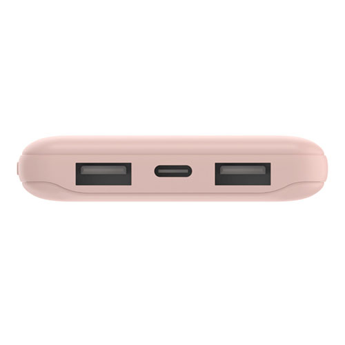 Belkin Boost Charge 3-Port Powerbank 10K + USB-A to USB-C kábel - Rose Gold