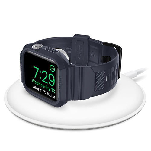 Spigen kryt Rugged Armor Pro pre Apple Watch 4/5/6/7/8/SE 44/45mm - Charcoal Gray