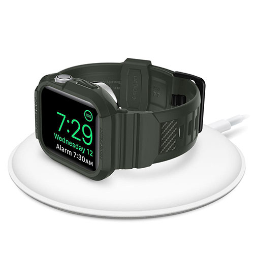 Spigen kryt Rugged Armor Pro pre Apple Watch 4/5/6/7/8/SE 44/45mm - Military Green