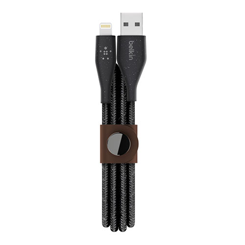 Belkin kábel DuraTek Plus USB to Lightning with Strap 1.2m - Black