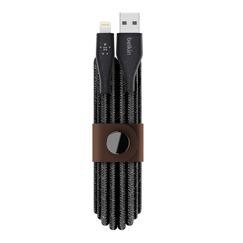 Belkin kábel DuraTek Plus USB to Lightning with Strap 3m - Black
