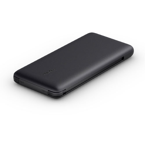 Belkin Boost Charge Plus USB-C Powerbank 10K with Integrated Cables-Black