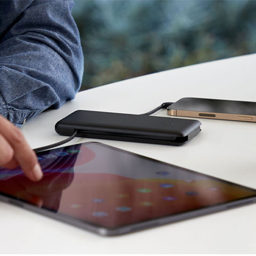 Belkin Boost Charge Plus USB-C Powerbank 10K with Integrated Cables-Blue