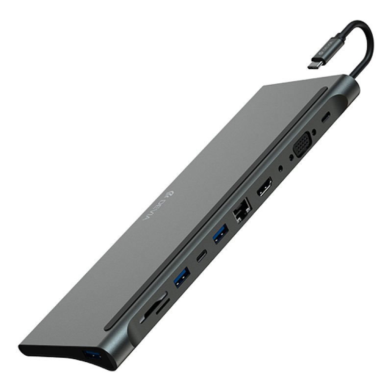 Devia USB-C Hub Leopard řady 11-in-1-Gray