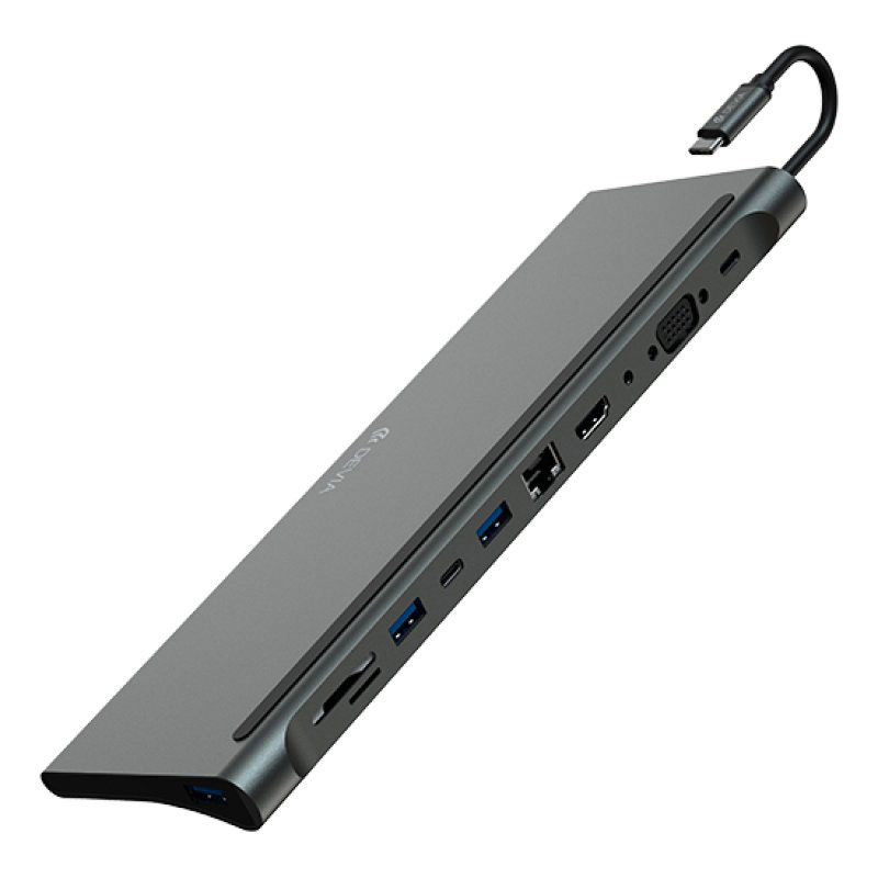 Devia USB-C Hub Leopard řady 11-in-1-Gray