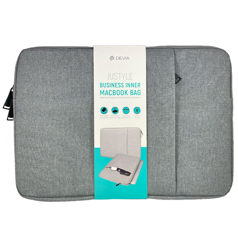 Devia puzdro Justyle pre Macbook Pro/ Air Retina 13" - Light Gray