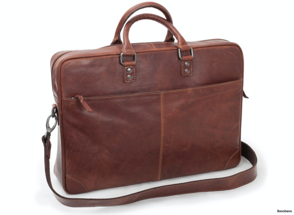 Baoobaoo Brašňa Briefcase Soft pre MacBook 15"-16" Brandy