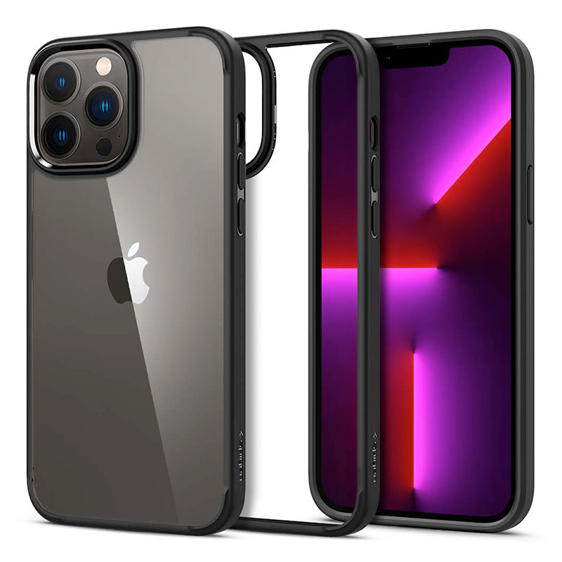 Spigen kryt Ultra Hybrid pre iPhone 13 Pro Max - Matte Black