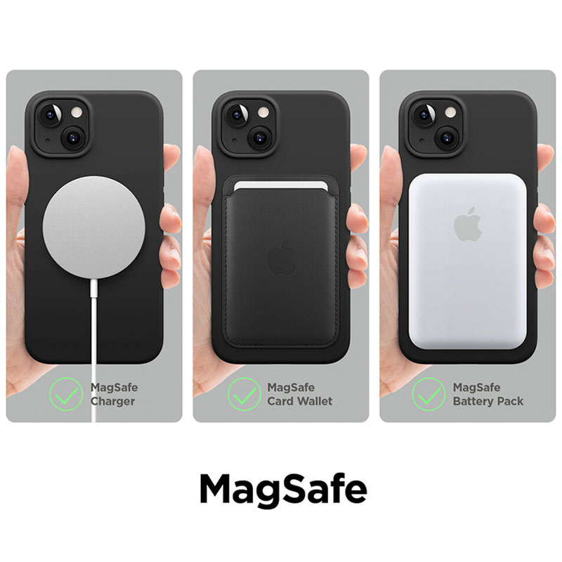 Elago kryt Silicone Case Magsafe pre iPhone 13 - Black