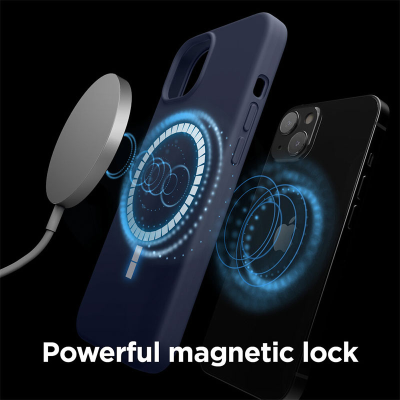 Elago kryt Silicone Case Magsafe pre iPhone 13 - Jean Indigo