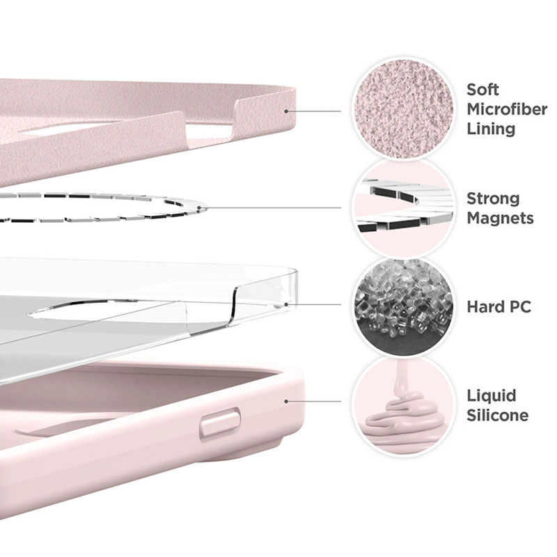 Elago kryt Silicone Case Magsafe pre iPhone 13 - Lovely Pink
