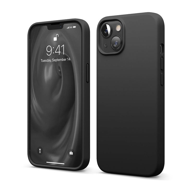 Elago kryt Silicone Case pre iPhone 13 - Black