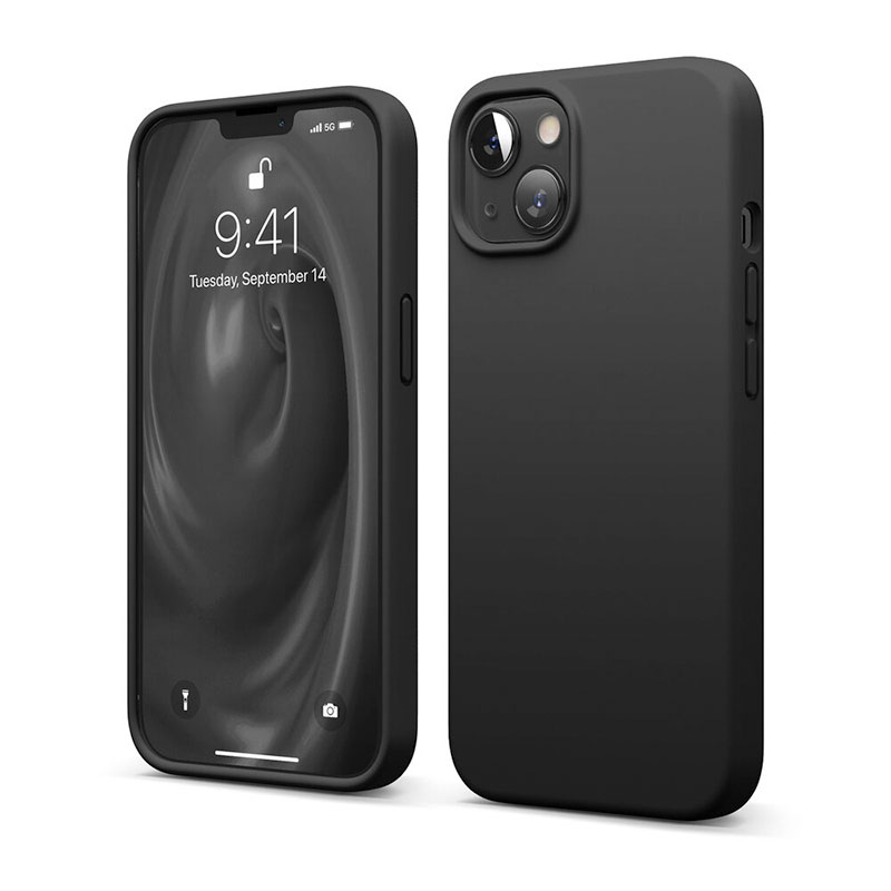 Elago kryt Silicone Case pre iPhone 13 - Black