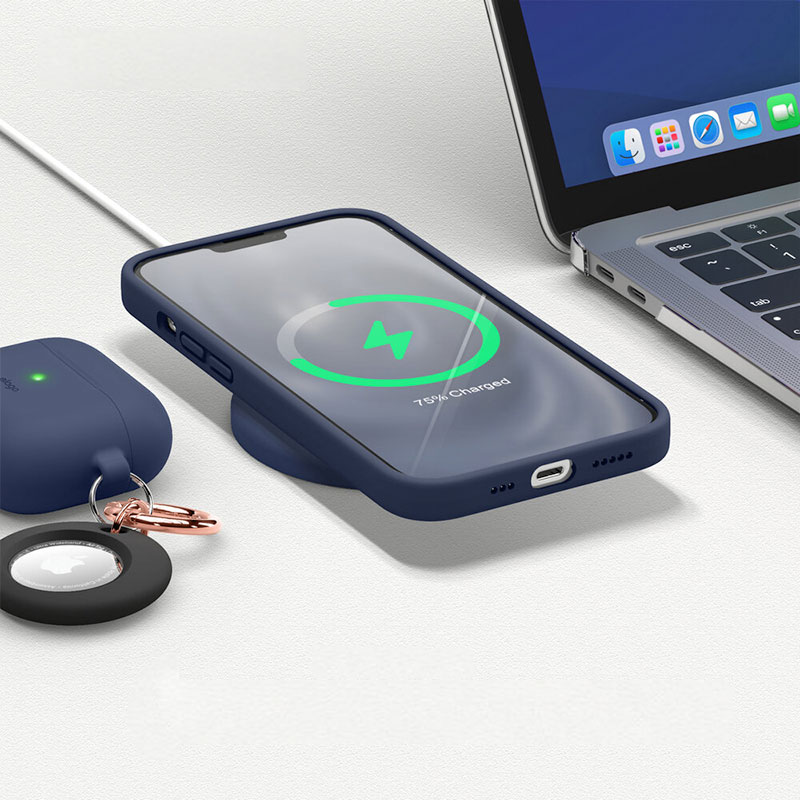 Elago kryt Silicone Case pre iPhone 13 - Jean Indigo