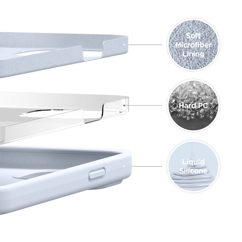 Elago kryt Silicone Case pre iPhone 13 - Light Blue