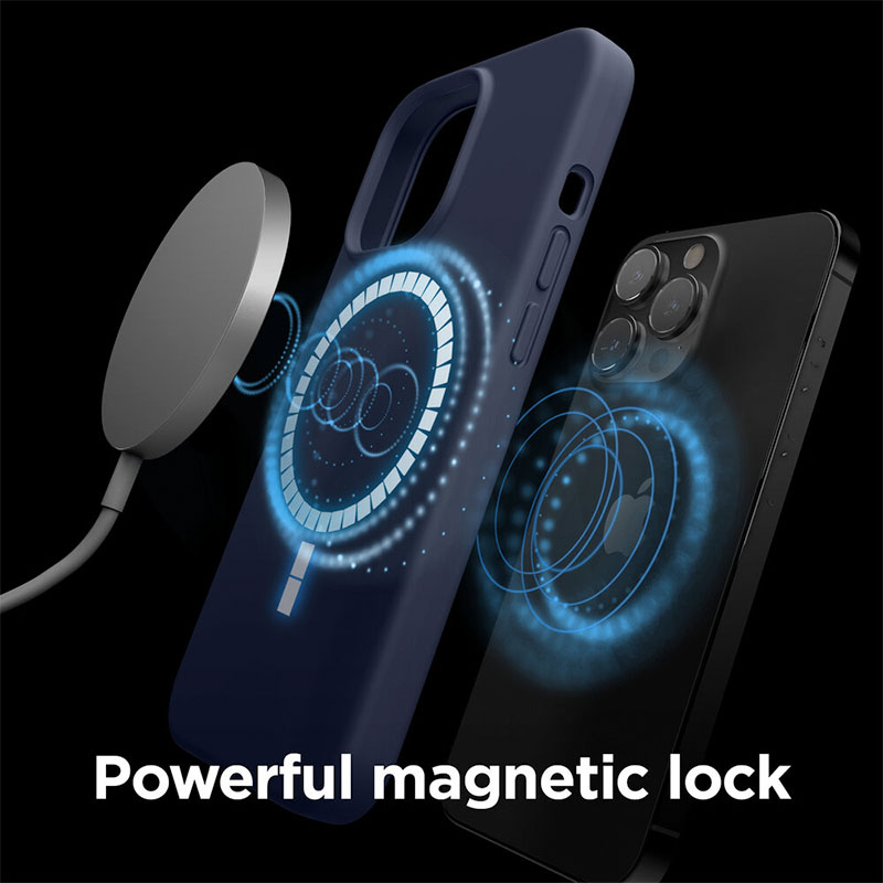 Elago kryt Silicone Case Magsafe pre iPhone 13 Pro - Jean Indigo