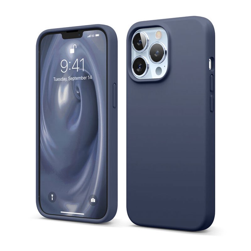 Elago kryt Silicone Case pre iPhone 13 Pro - Jean Indigo