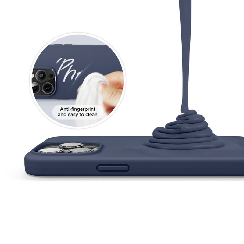 Elago kryt Silicone Case pre iPhone 13 Pro - Jean Indigo