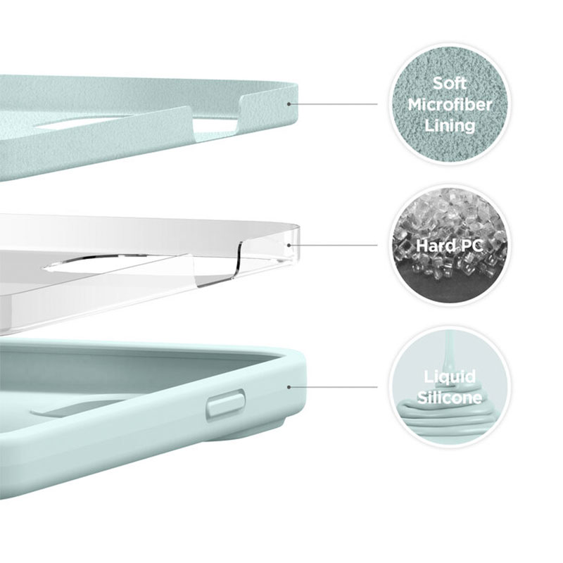 Elago kryt Silicone Case pre iPhone 13 Pro - Mint
