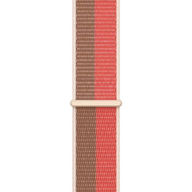 Apple Watch 41mm Pink Pomelo/Tan Sport Loop - Regular