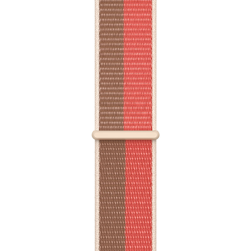 Apple Watch 41mm Pink Pomelo/Tan Sport Loop - Regular