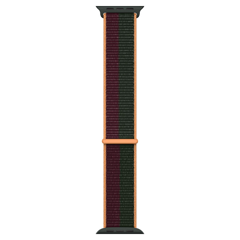 Apple Watch 41mm Dark Cherry/Forest Green Sport Loop-Regular