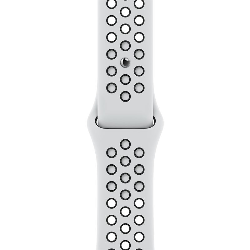 Apple Watch 41mm Pure Platinum/Black Nike Sport Band - Regular