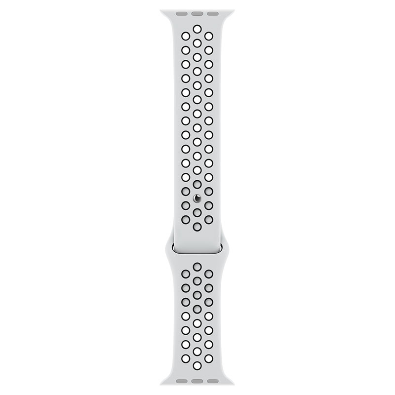 Apple Watch 41mm Pure Platinum/Black Nike Sport Band - Regular