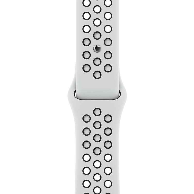 Apple Watch 41mm Pure Platinum/Black Nike Sport Band - Regular