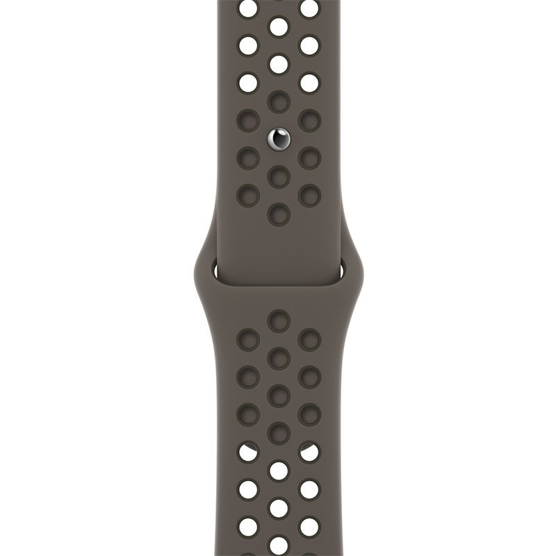 Apple Watch 41mm Midnight Olive Gray/Cargo Khaki Nike Sport Band-Regular