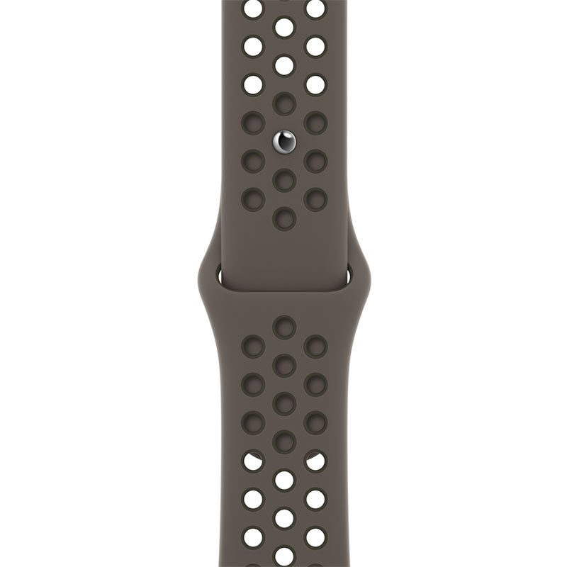 Apple Watch 41mm Midnight Olive Gray/Cargo Khaki Nike Sport Band-Regular