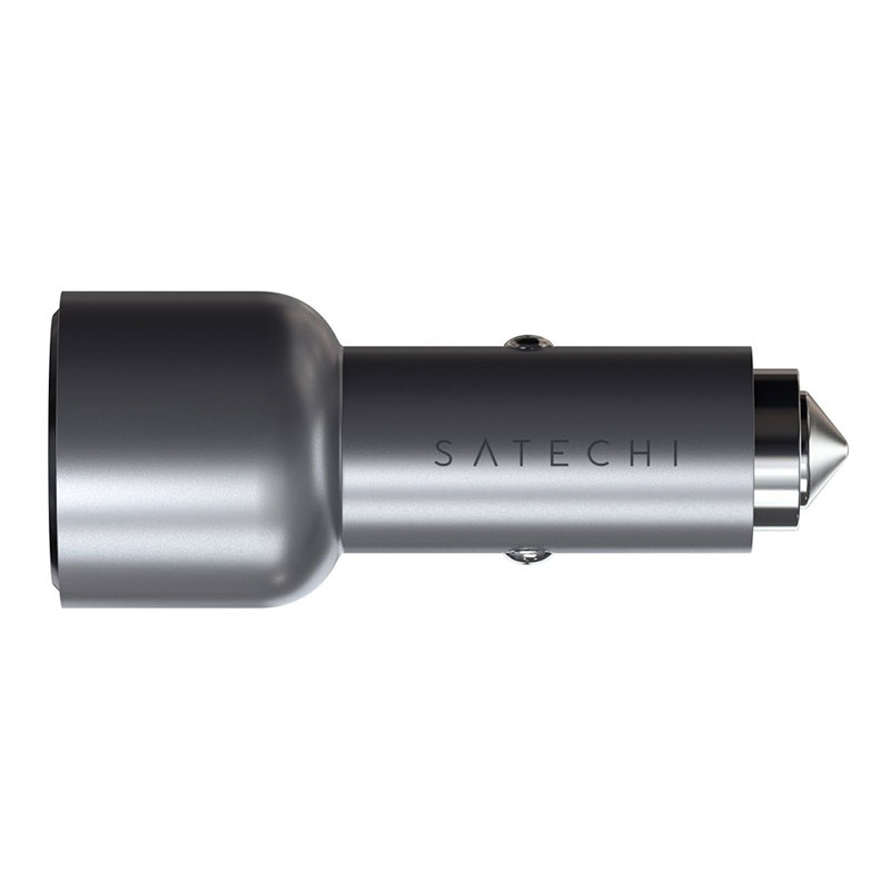 Satechi 40W Dual USB-C PD Car Charger - Space Gray